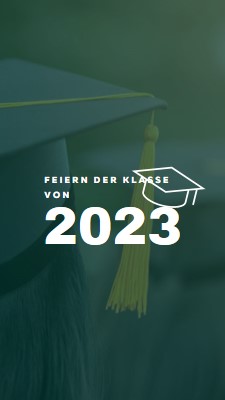 Feiern der Klasse von green modern-simple