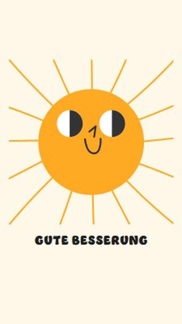 Sonne wird gesendet yellow vintage-retro