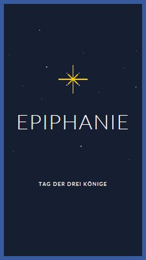 Epiphanie beobachten blue modern-simple