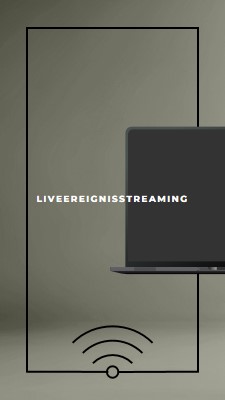 Liveereignisstreaming gray modern-bold