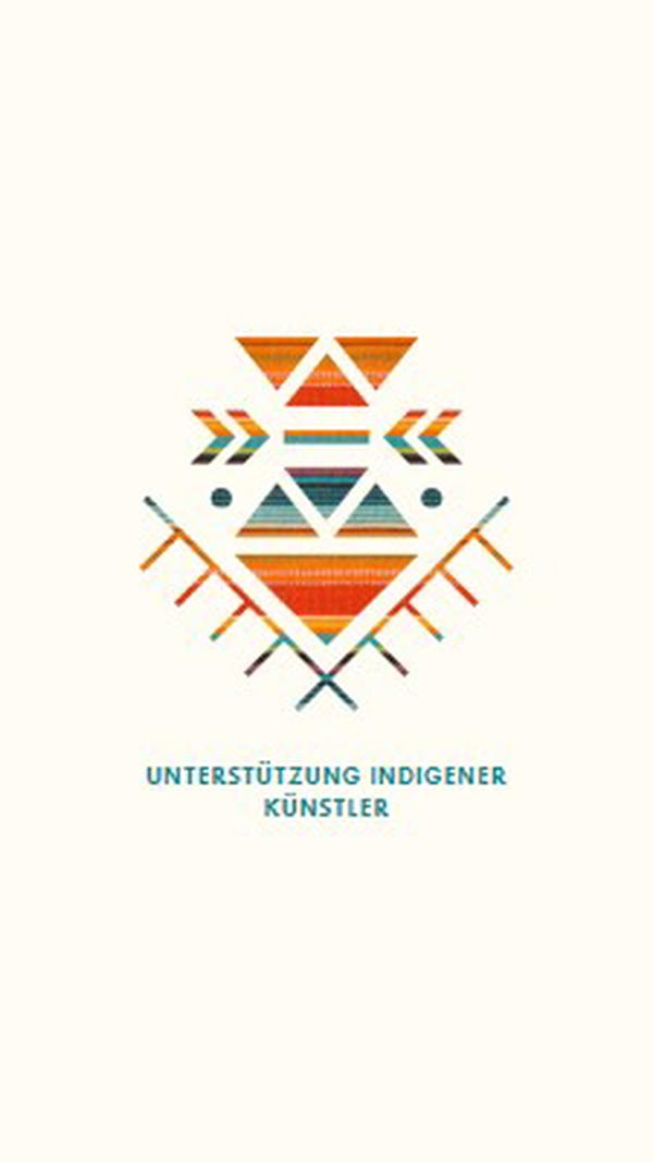 Unterstützung indigener Künstler white modern-geometric-&-linear