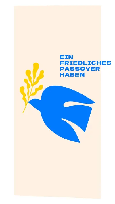 Ein friedliches Passover pink modern-simple