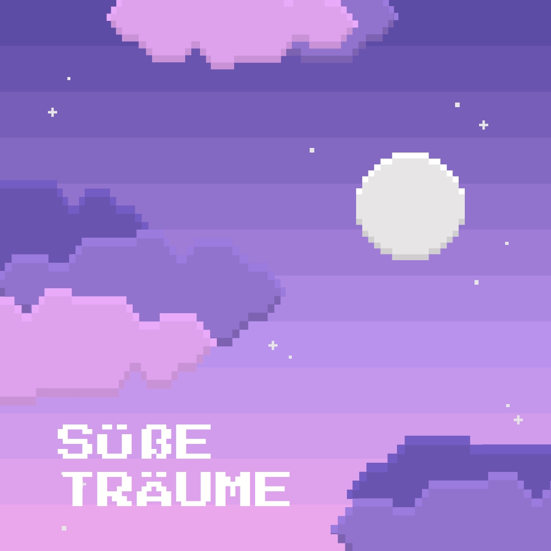 Haben Sie eine gute Nacht purple digital,pixel,night,vintage,fun,computer