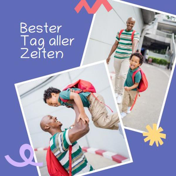 Bester Tag aller Zeiten purple minimal,whimsical,illustrated,fun,overlapping,squiggle