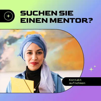 Suchen Sie einen Mentor? purple modern,bold,gradient,geometric,photo,sparkle