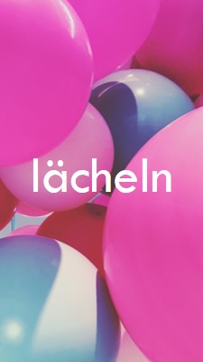 Alle lächeln pink modern-bold