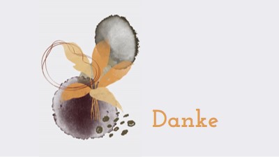 Mit Dankbarkeit gray organic-simple