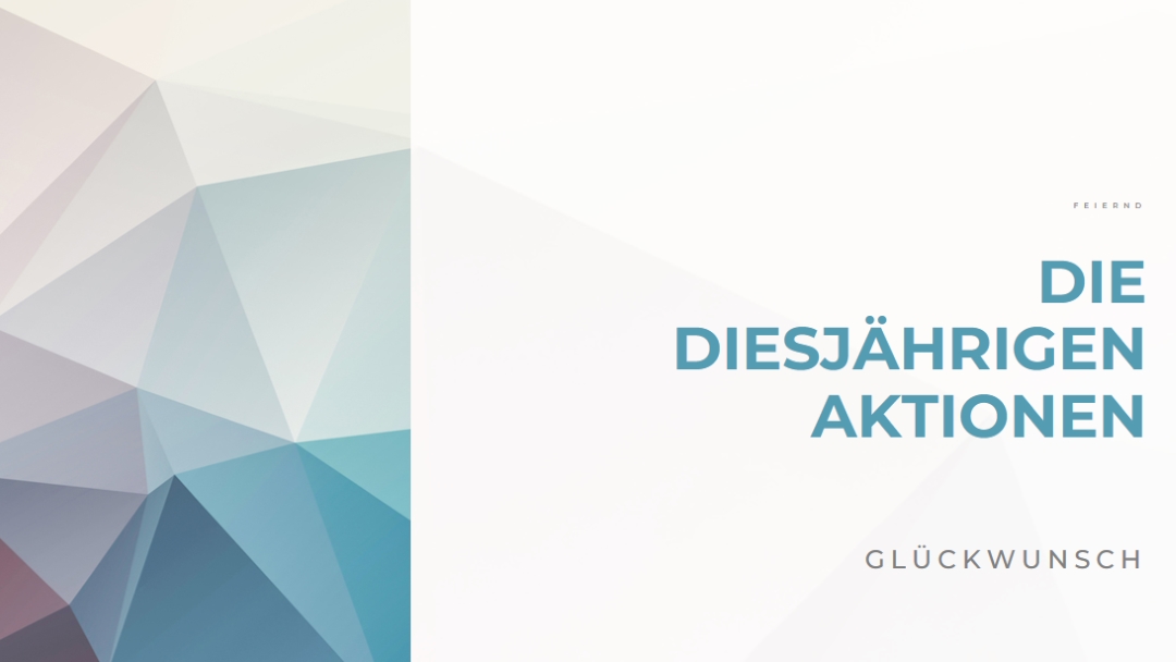 Die diesjährige Promotion white modern-geometric-&-linear