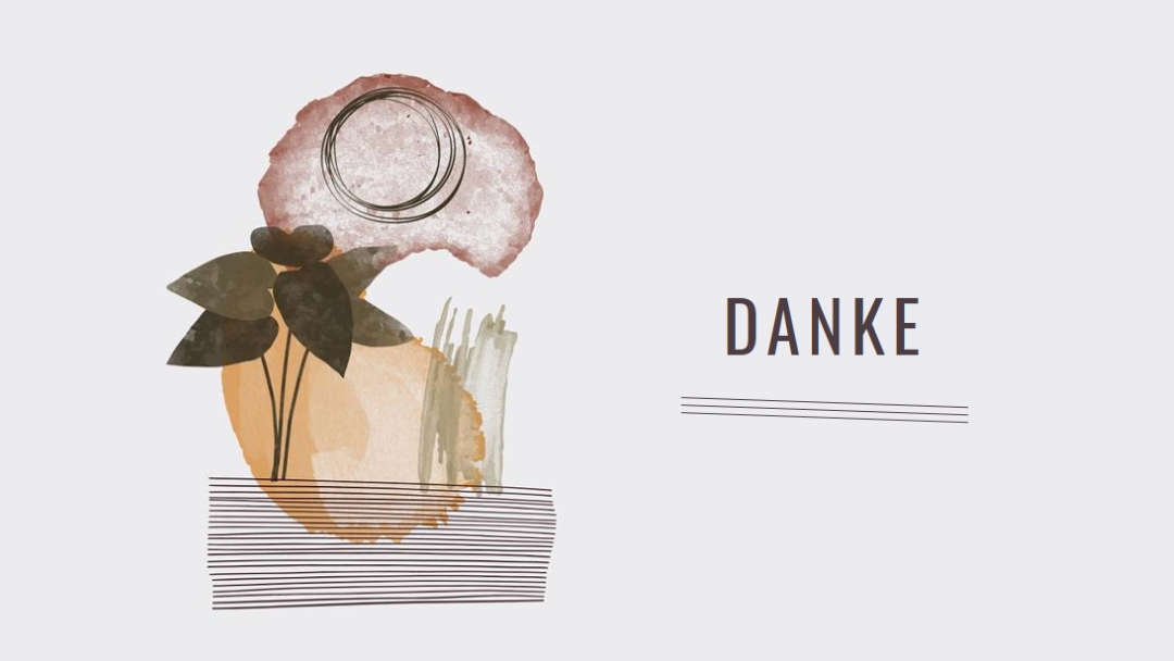 Mutiges und künstlerisches Dankeschön white organic-simple