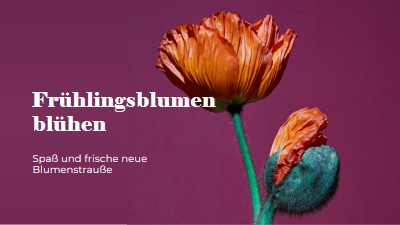 Frische Blumen purple modern-simple