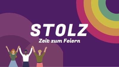 Stolz feiern purple modern-bold