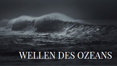 Wellen des dunklen Ozeans gray modern-simple