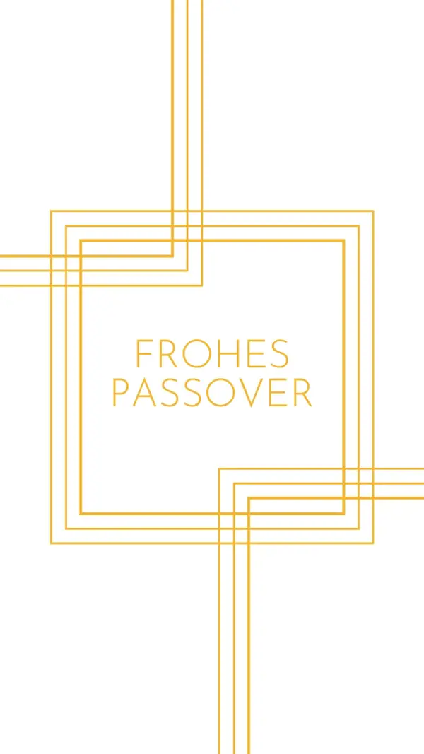 Frohes Passover white modern-geometric-&-linear