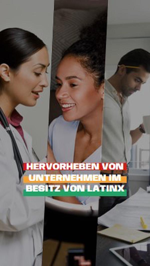 Feiern von Latinx-Unternehmen white modern-simple