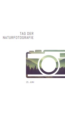 Tag der Naturfotografie white modern-simple