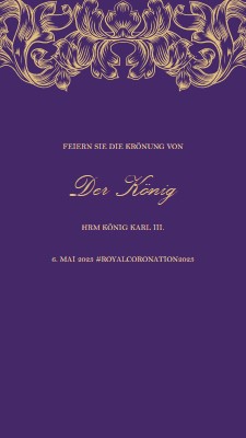 Eine Krönung, die für einen König geeignet ist purple modern-simple