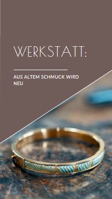 Schmuck-Workshop brown organic-simple