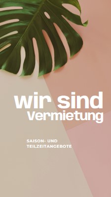 Wir stellen Saisonarbeiter ein pink modern-simple