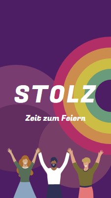 Stolz feiern purple modern-bold