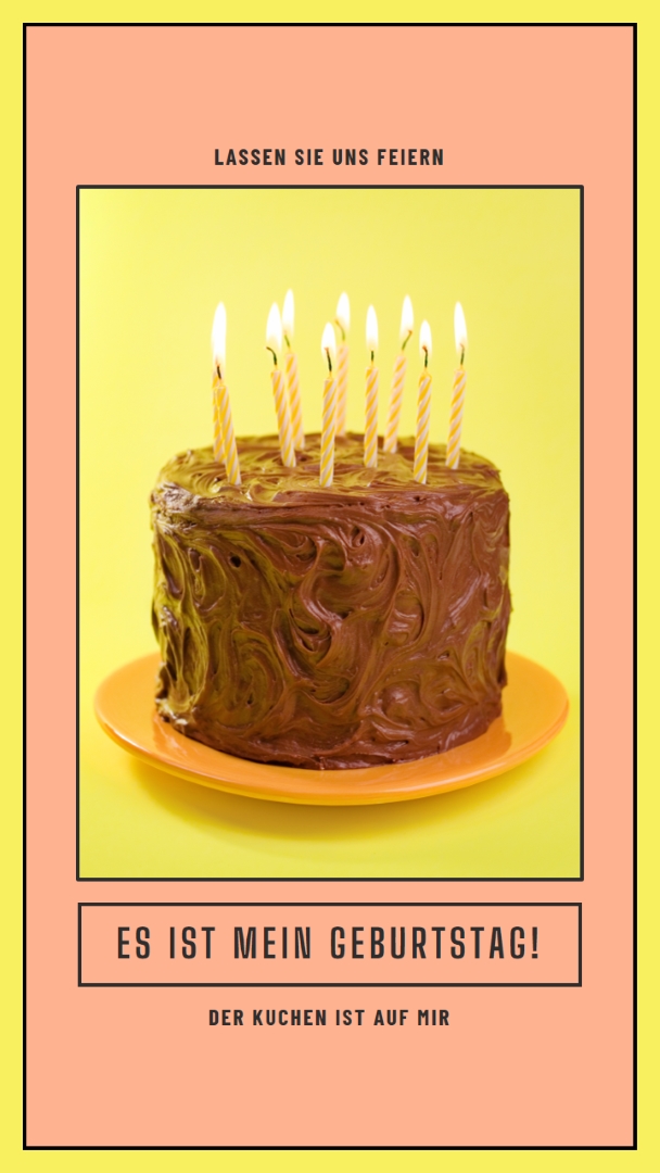 Lassen Sie sie Kuchen essen pink modern-bold