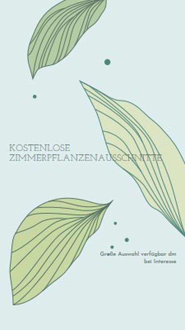 Kostenlose Zimmerpflanzenausschnitte blue organic-simple