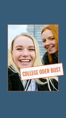 Hochschule oder Büste blue modern-bold