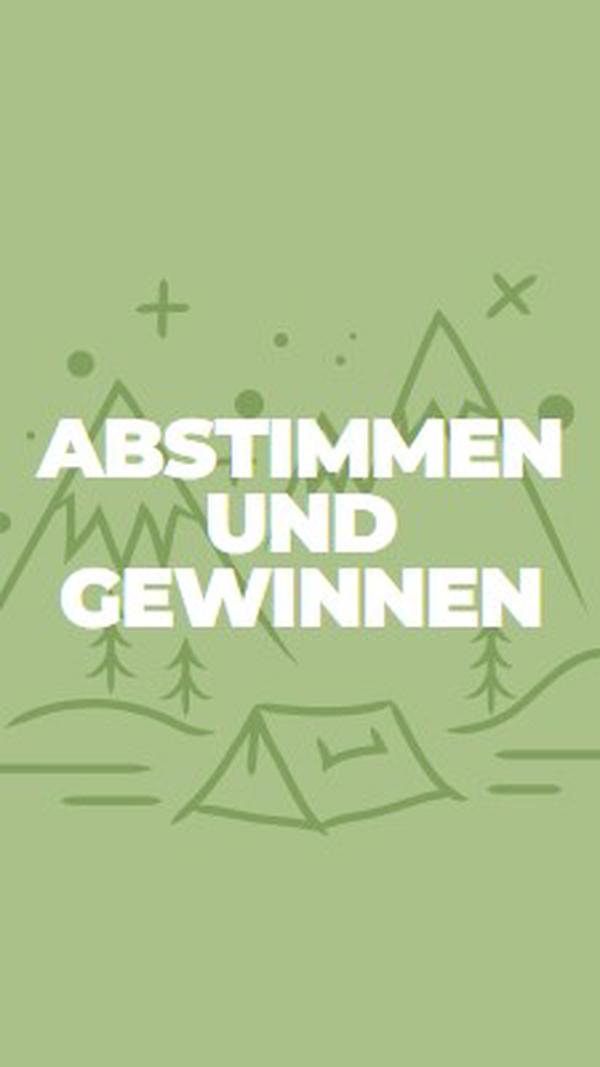 Abstimmen und gewinnen green whimsical-line