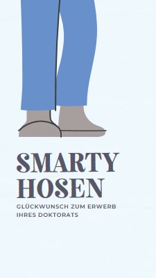 Smarty Hosen blue modern-color-block