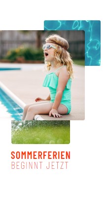 Schwimmen bei Sonnenschein white modern-simple