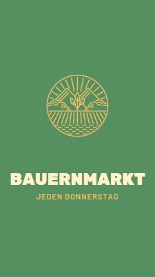 Kommen Sie zum Bauernmarkt green clean,simple,logo,organic,typographic,rustic