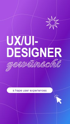 Ui/UX-Designer gesucht purple bold,playful,digital,grid,neon,gradient