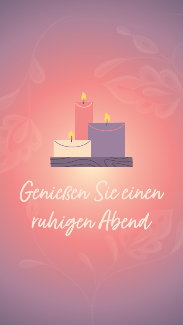 Genießen Sie einen ruhigen Abend purple modern,gradient,illustration,simple,motif,handwriting