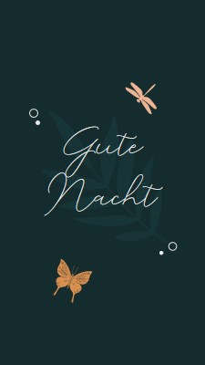 Eine einfache gute Nacht blue whimsical,bohemian,graphic,simple,motif,handwriting,illustration,