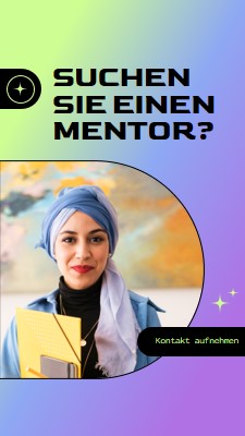 Suchen Sie einen Mentor? purple modern,bold,gradient,geometric,photo,sparkle