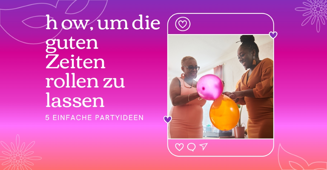 Partyideen pink modern,bright,frame,gradient,photo,line