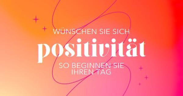 Wir wünschen Ihnen Positives pink modern,line,gradient,simple,typographic