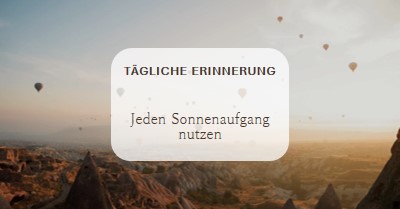 Jeden Sonnenaufgang nutzen brown modern,photo,notification,simple,elegant,