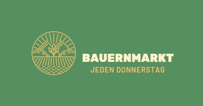 Kommen Sie zum Bauernmarkt green clean,simple,logo,organic,typographic,rustic