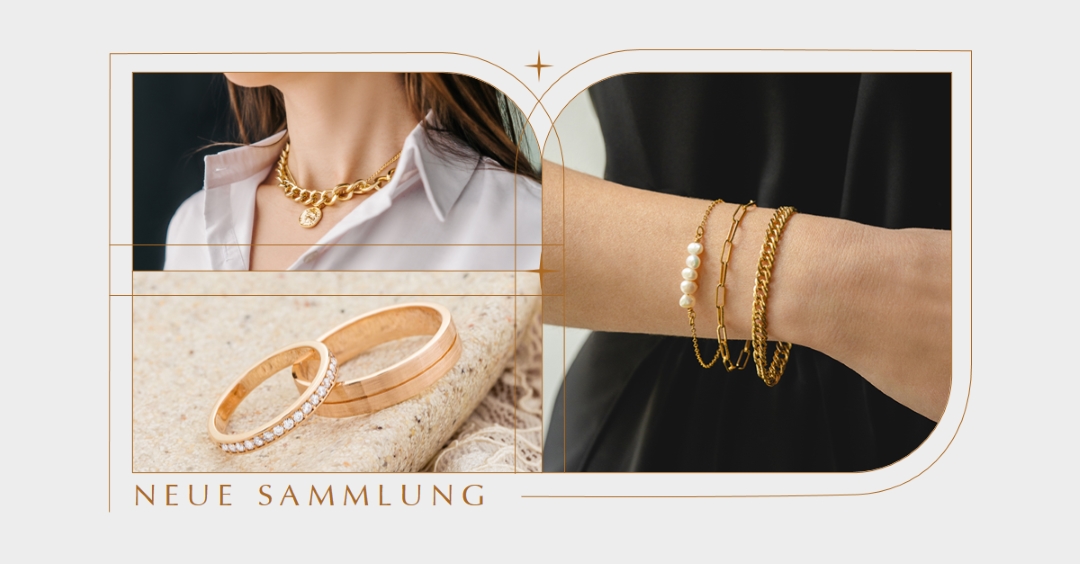 Neue Schmuckkollektion brown photographic,minimal,collage,line,frame,classic