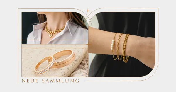 Neue Schmuckkollektion brown photographic,minimal,collage,line,frame,classic