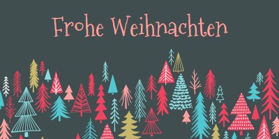 Frohe Weihnachten green whimsical-line