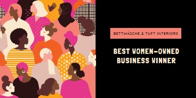 Bestes Frauenunternehmen black modern-bold