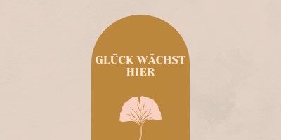 Glück wächst hier gray organic-boho