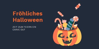 Haben Sie ein süßes Halloween black whimsical-line