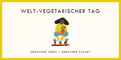 Es ist Welt-Vegetarischer Tag white modern-simple