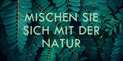 Vermische mit der Natur green modern-simple