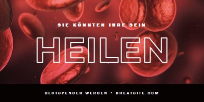 Blutspender werden red modern-simple