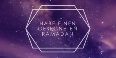Habe einen gesegneten Ramadan purple modern-geometric-&-linear