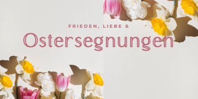 Ostern Frieden und Liebe gray modern-simple