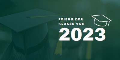 Feiern der Klasse von green modern-simple